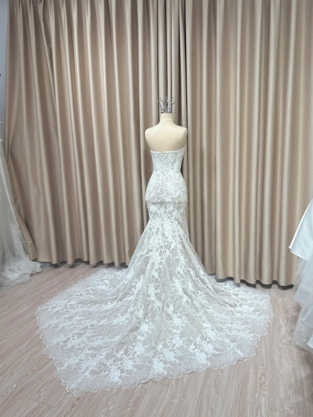 Lace mermaid wedding dress